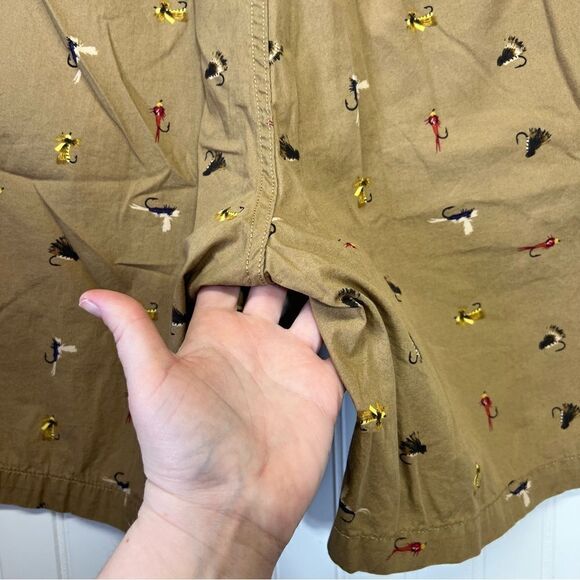 Vintage Eddie Bauer Fly Fishing pattern shorts 35W 100 percent cotton - Picture 11 of 15
